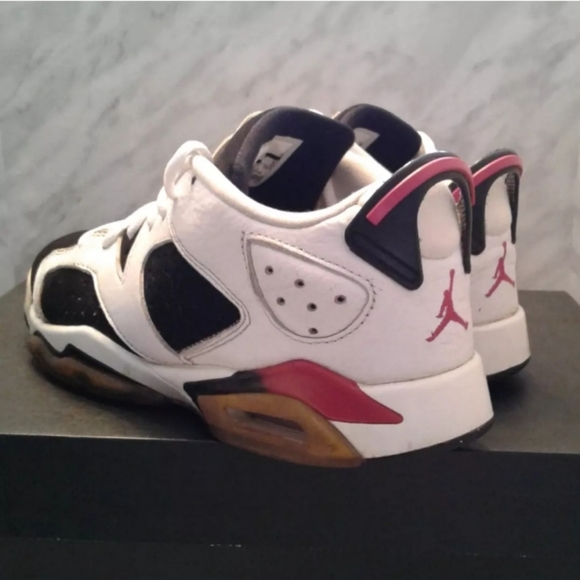 Nike Air Jordan 6 Retro GS 7Y Fuchsia Black White womens sz 8.5 mens 7 768878 - Picture 4 of 6